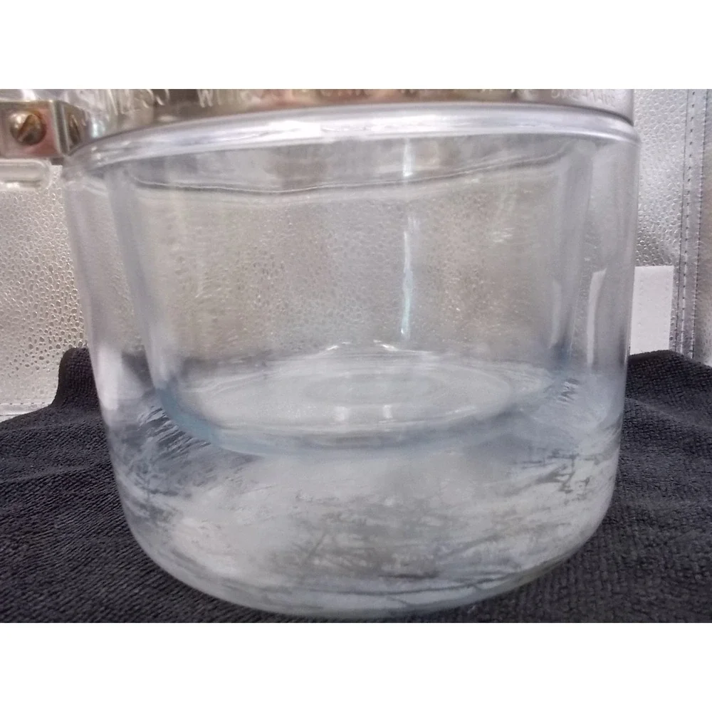 Vintage Pyrex Visions Clear Glass Double Boiler 1.5 Qt Pot 1 Qt Insert Lid